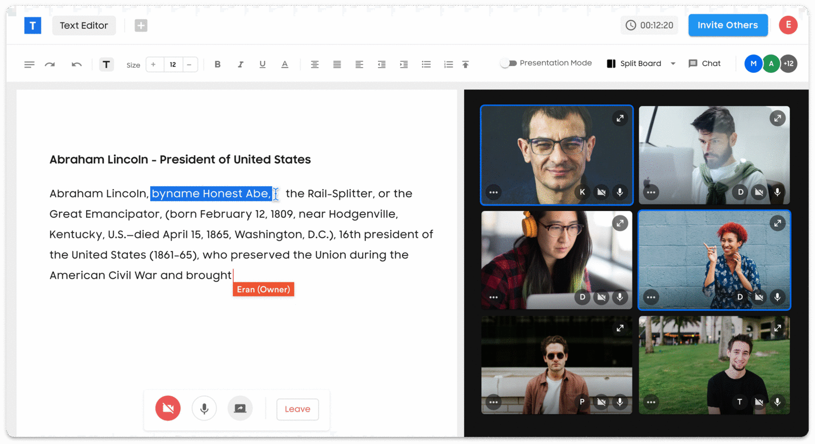 TextEditor Slider